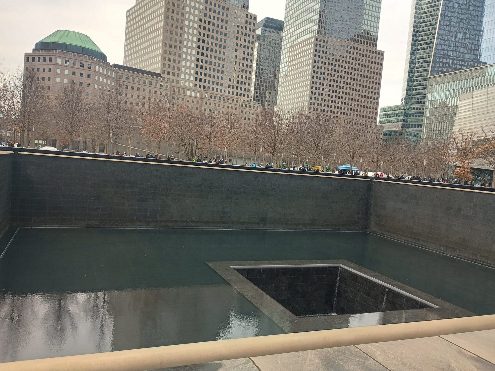My photo of one of the memorial pools at Ground Zero