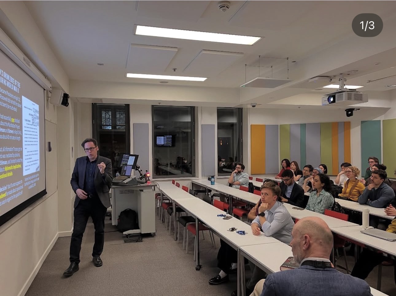 My photo from the Truman lecture at LSE