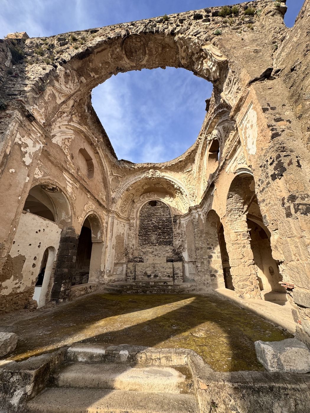 Ruined church inside Aragonese Castle